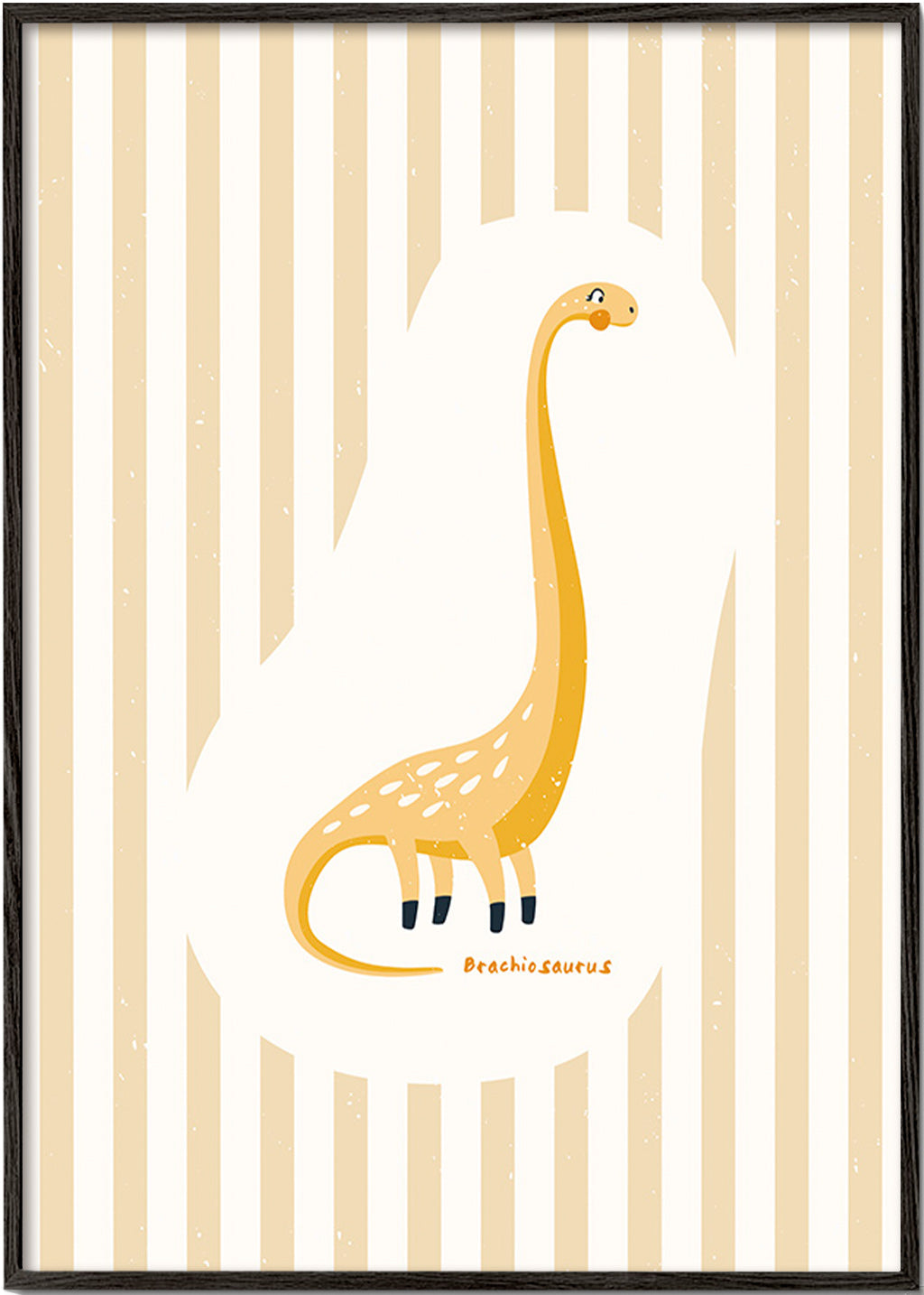 Stampa per bambini Brachiosaurus giallo