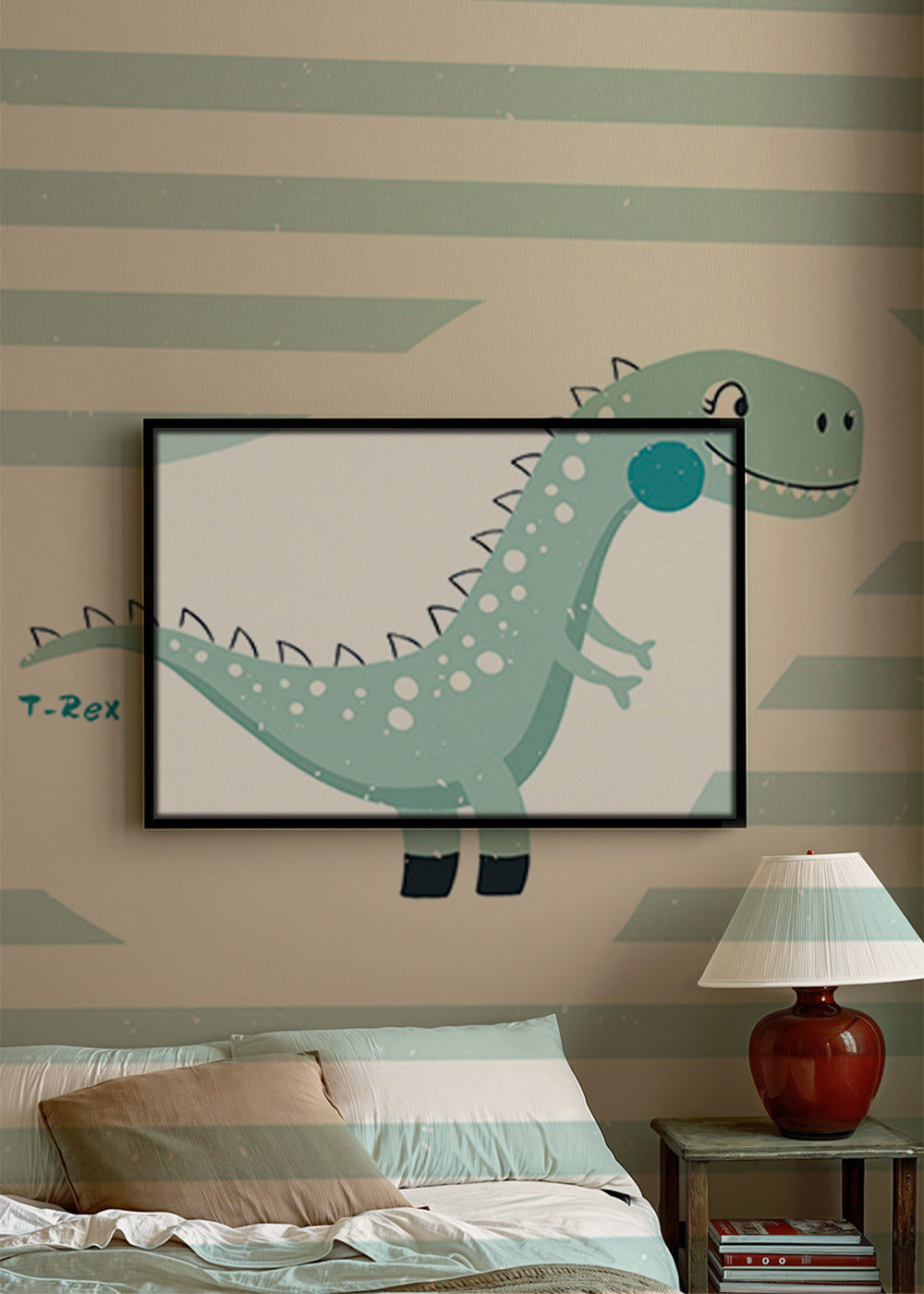 Stampa per bambini T-Rex divertente
