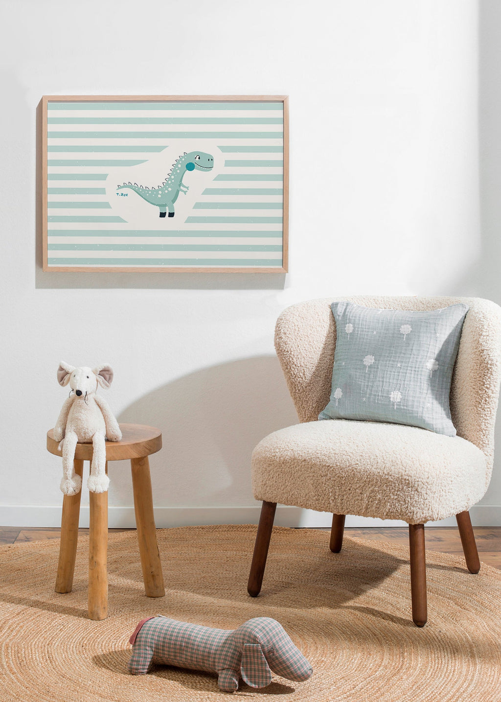 Stampa per bambini T-Rex divertente