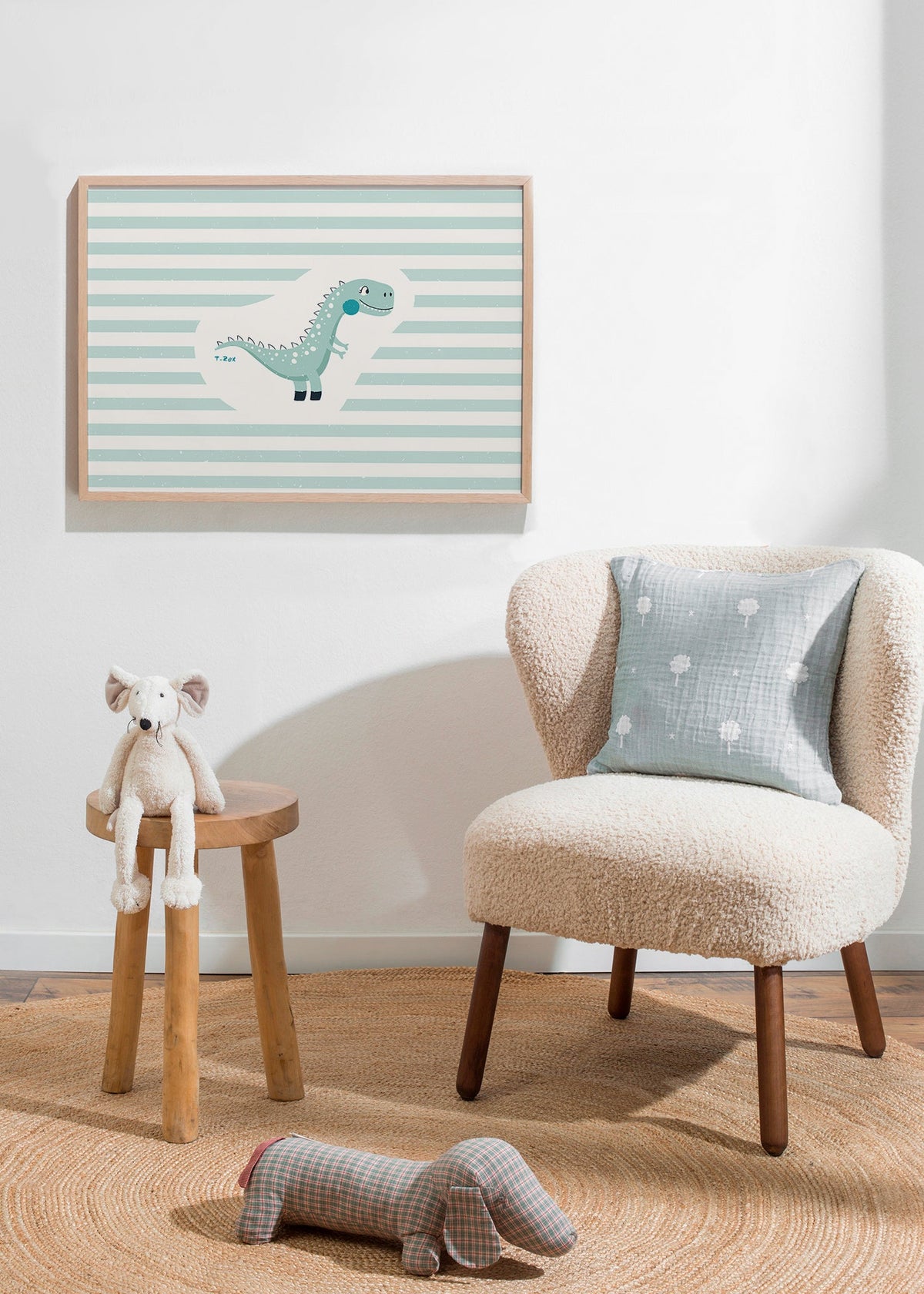 Stampa per bambini T-Rex divertente