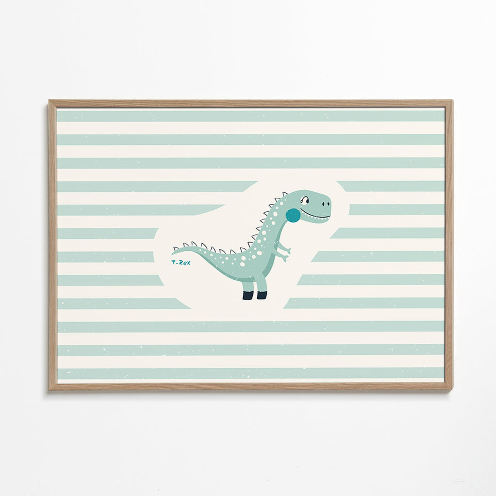 Stampa per bambini T-Rex divertente