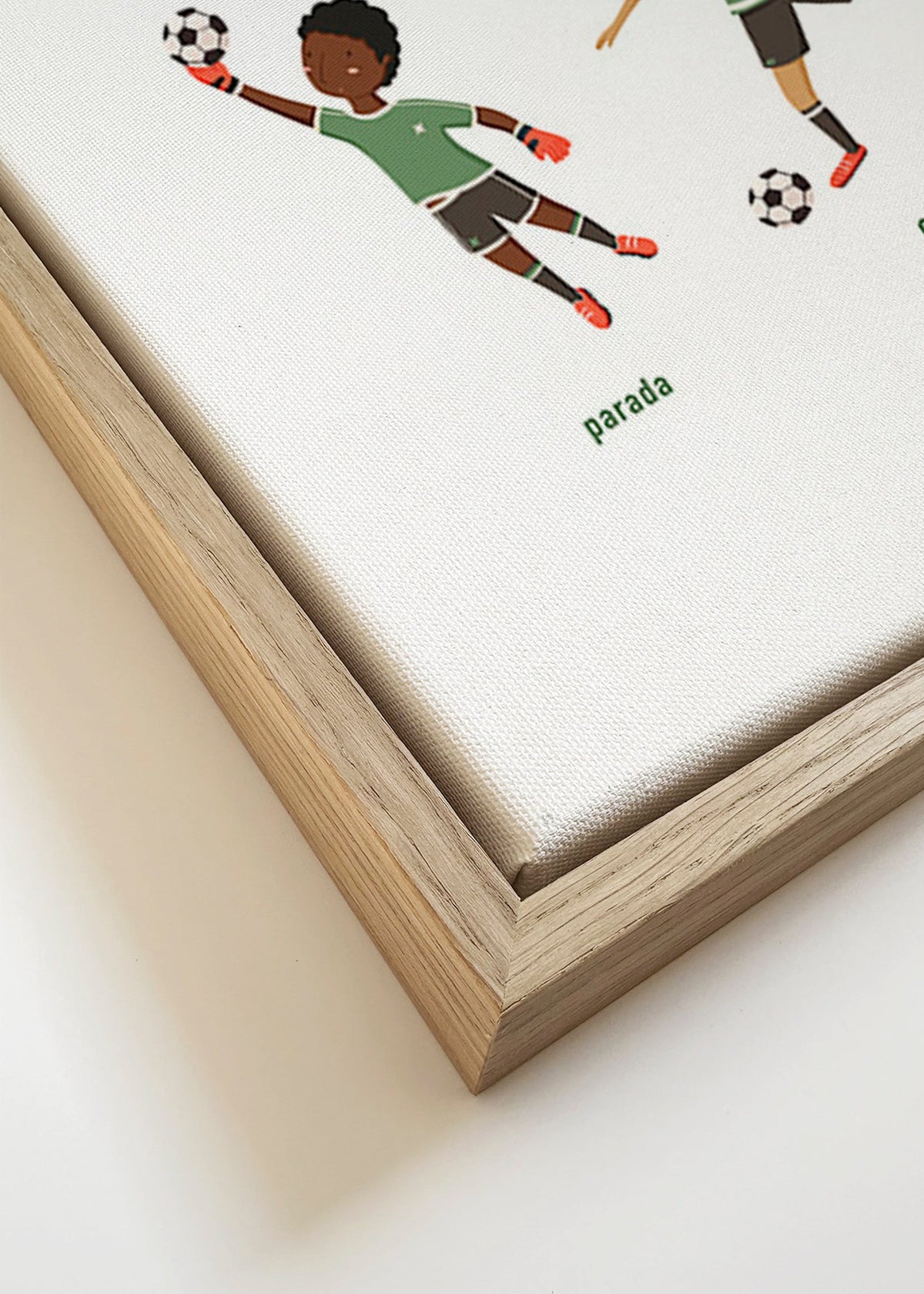 Arte sportiva con 5 pose di calcio
