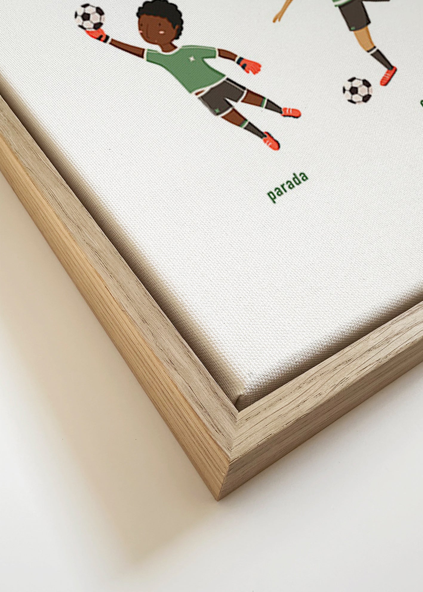 Arte sportiva con 5 pose di calcio