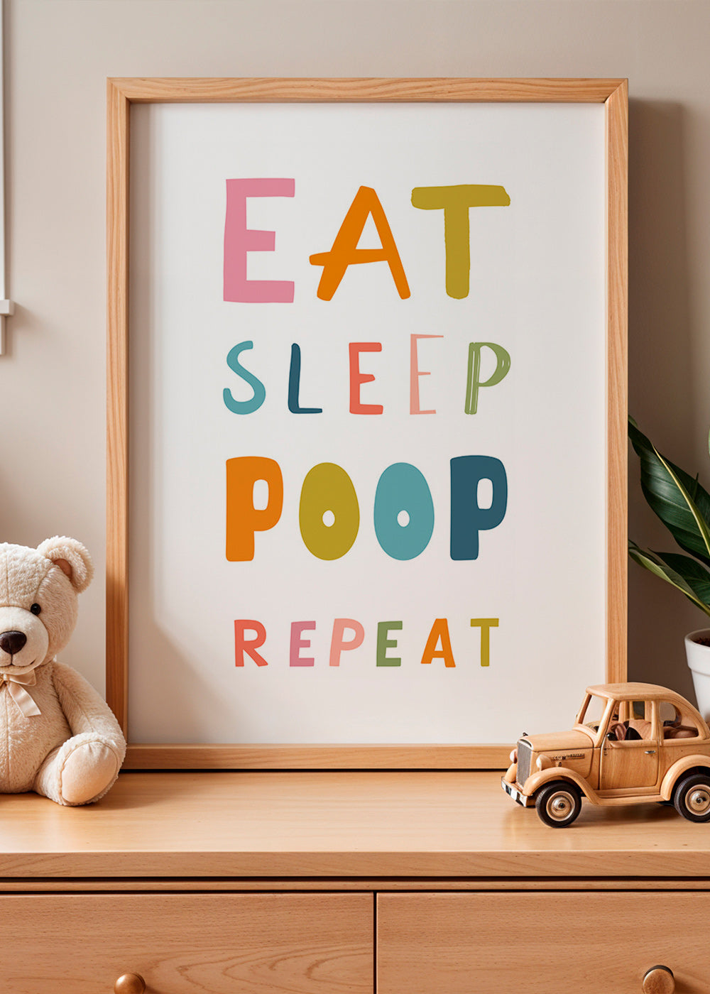 Stampa tipografica giocosa per bambini