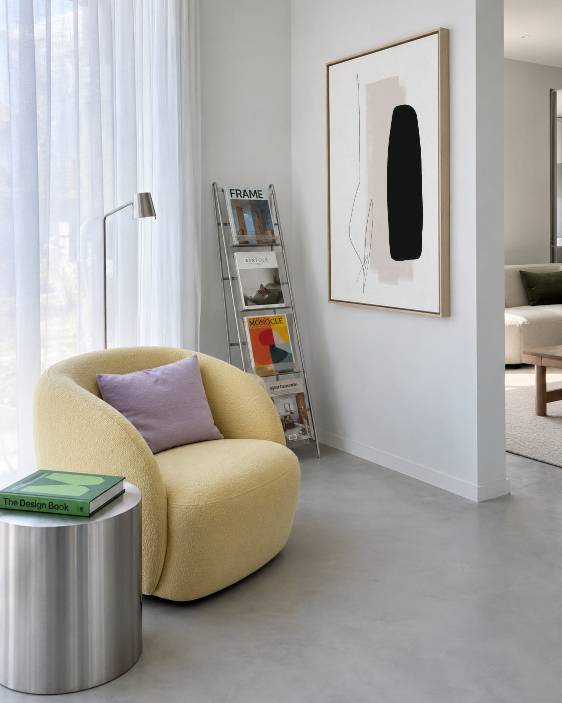 It is a Sign - Framed canvas in an interior