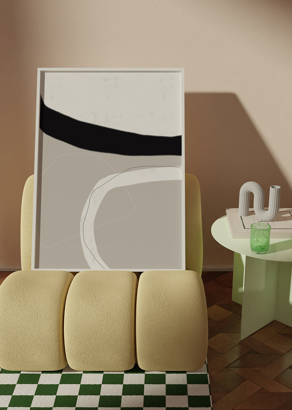Facing It - Framed poster in an interior