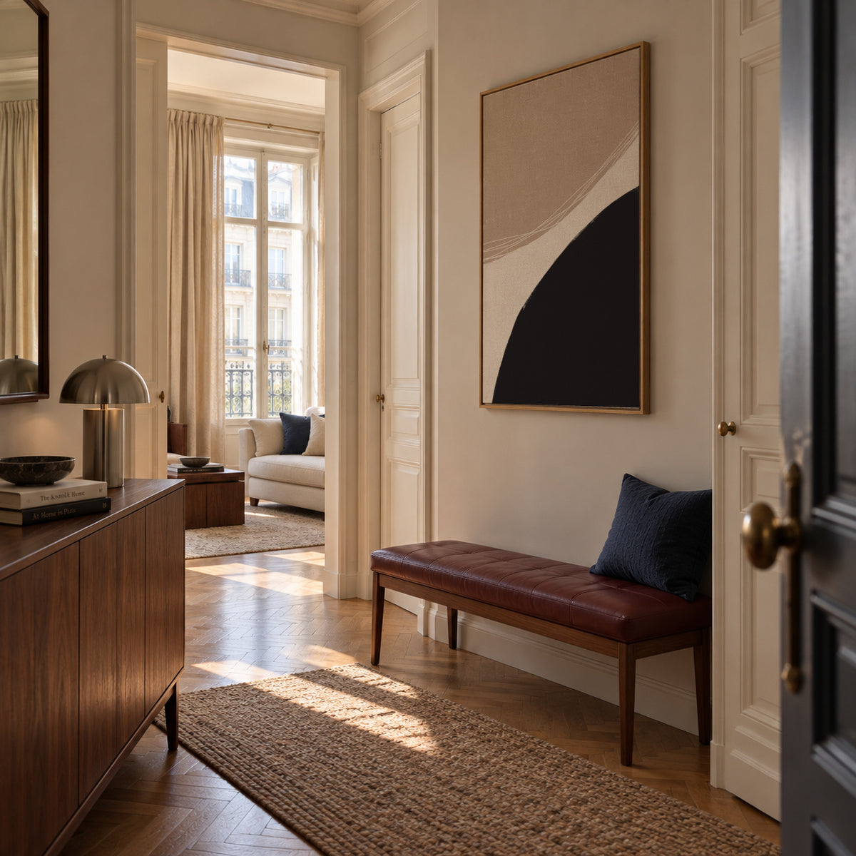Joyful Harmony - Framed canvas in an interior
