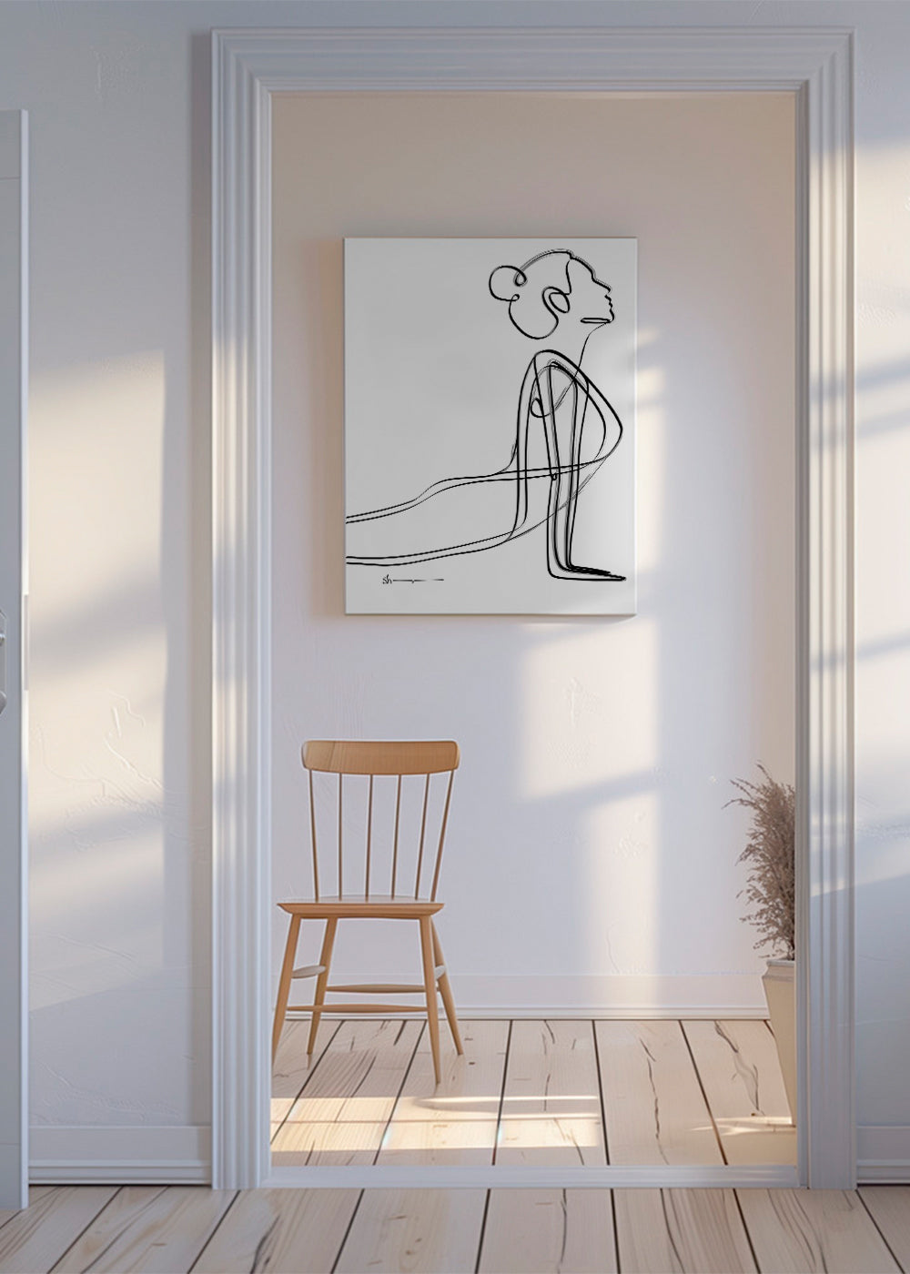 Cobra Pose - Abstract