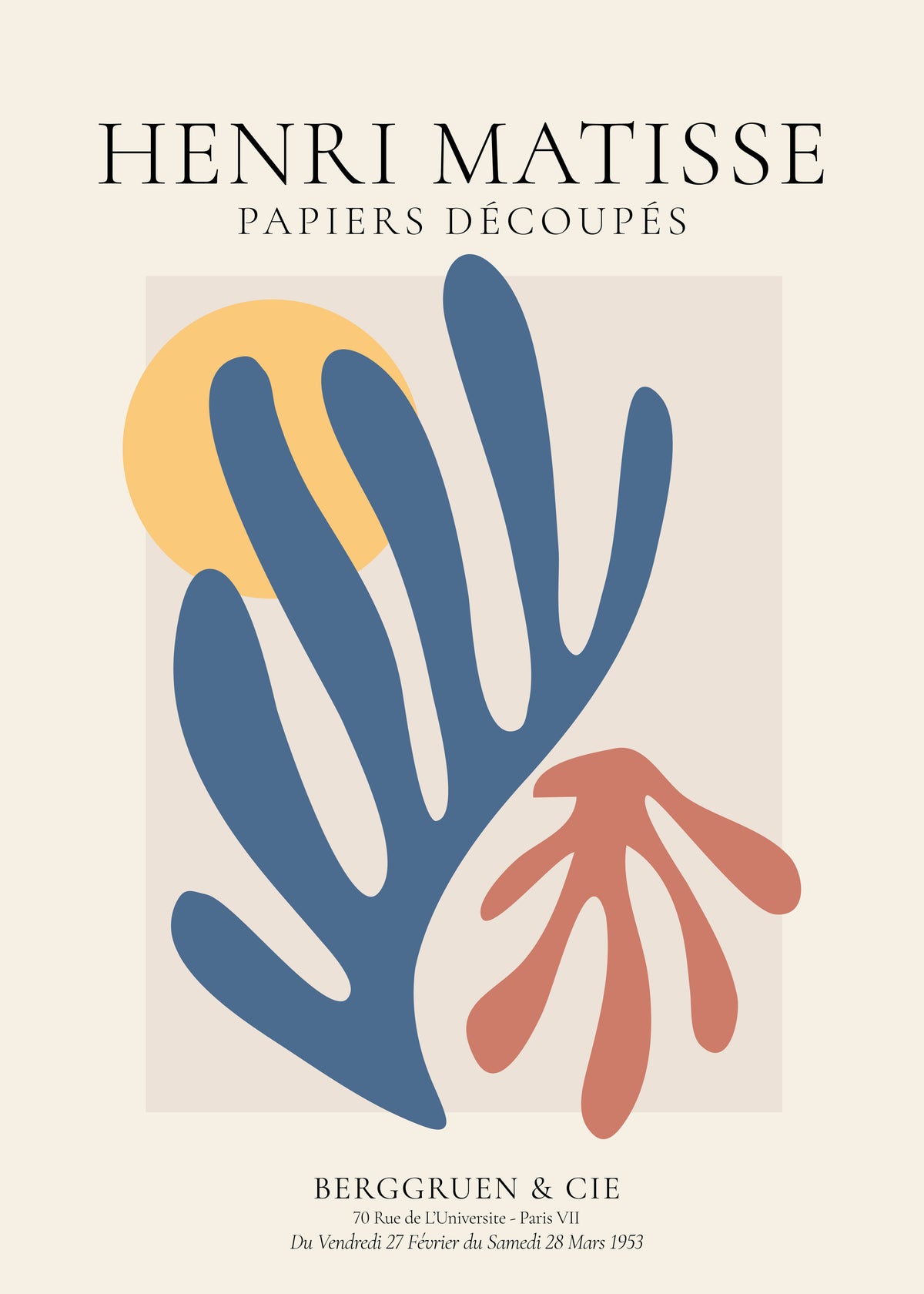 Henri Matisse papiers découpés IV - Unframed art print