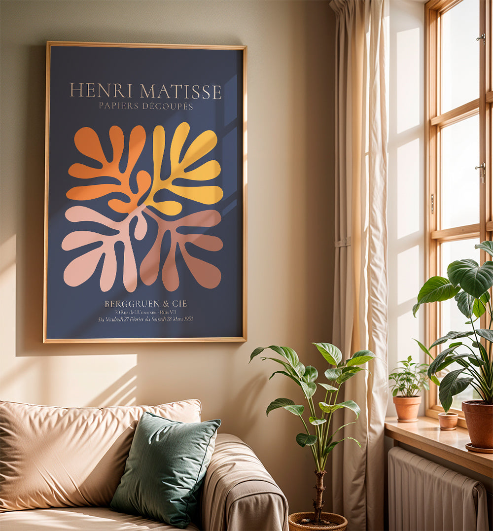 Henri Matisse NAVY papiers découpés I