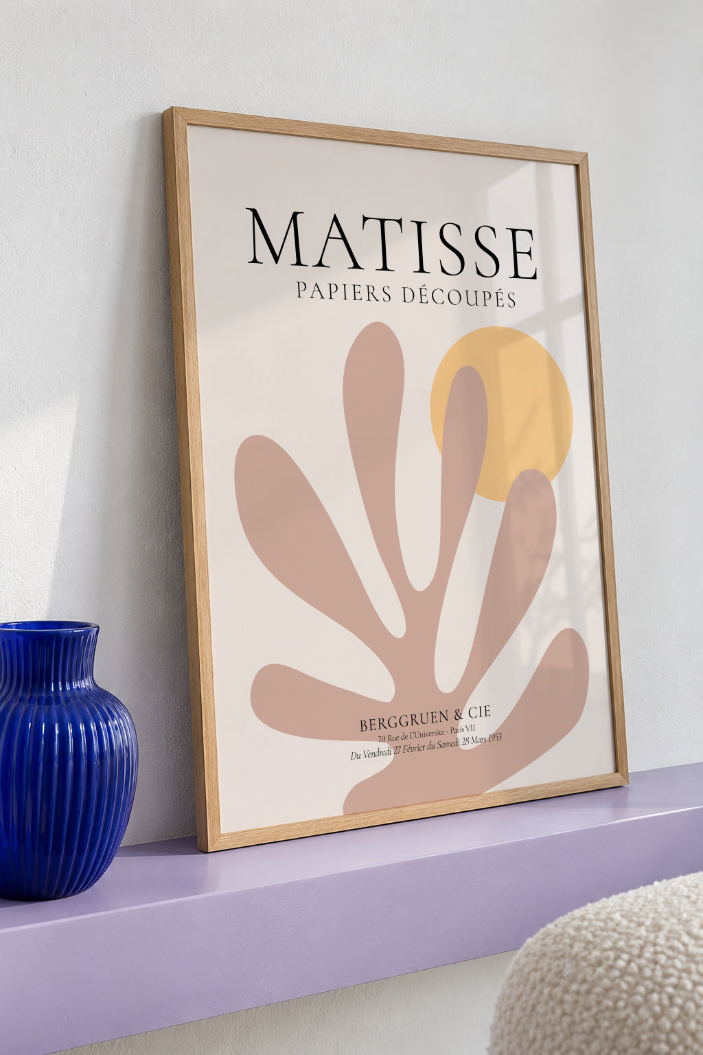 Henri Matisse papiers découpés XXI - Framed poster detail