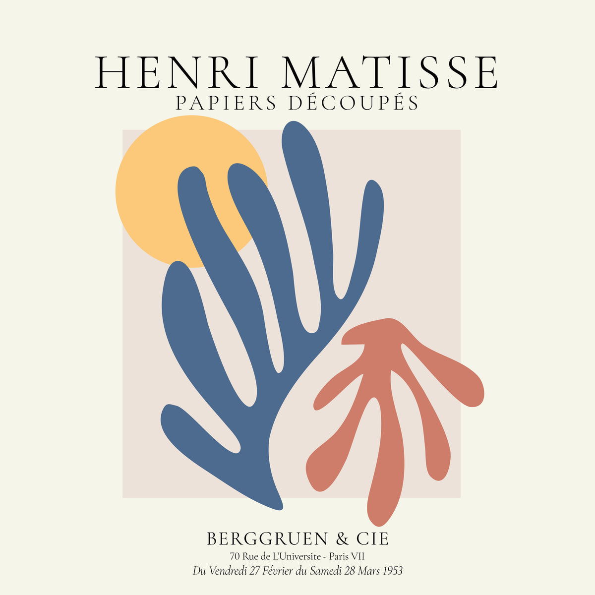 Henri Matisse papiers découpés IXX - Unframed art print
