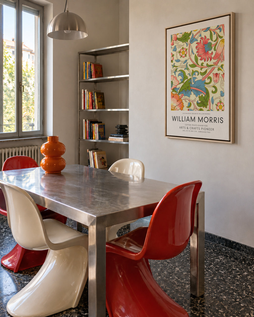 William Morris pattern I - Framed canvas in an interior