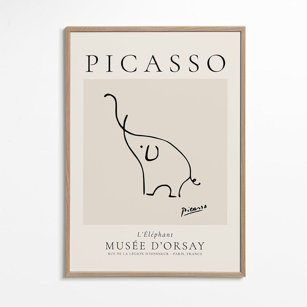 Pablo Picasso Animals Drawings the elephant