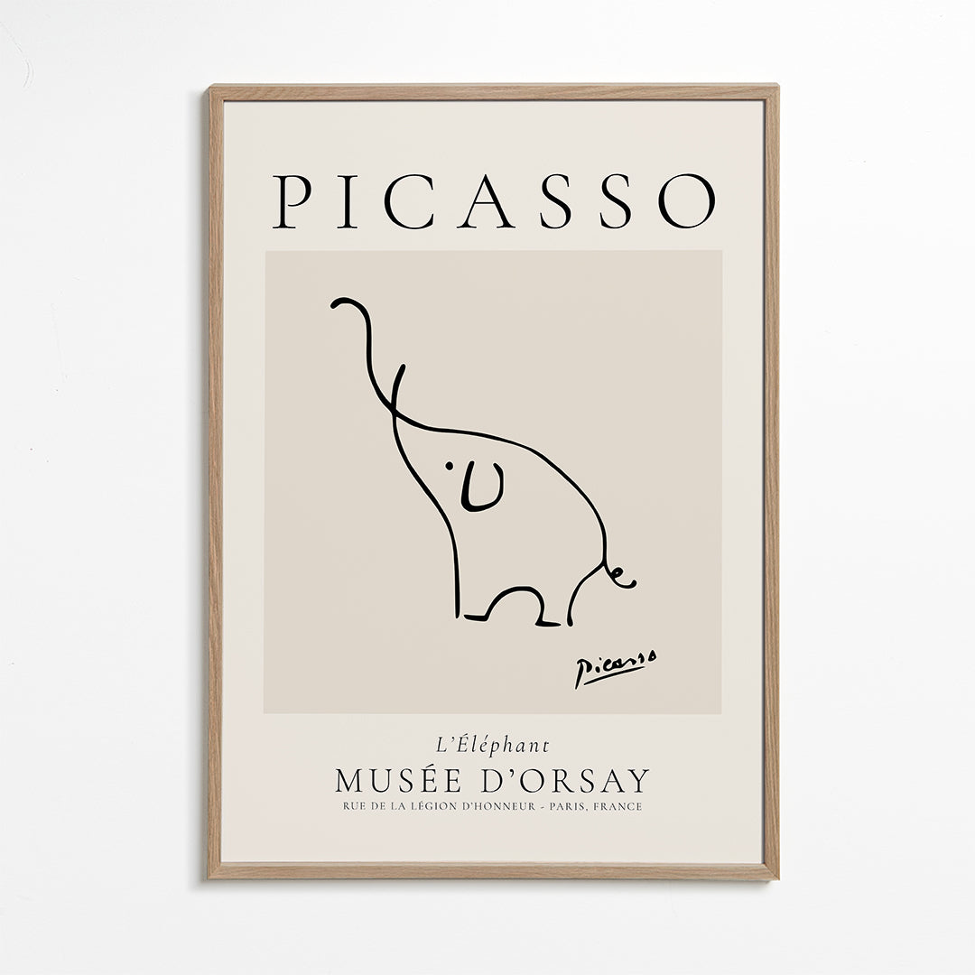 Pablo Picasso Animals Drawings the elephant