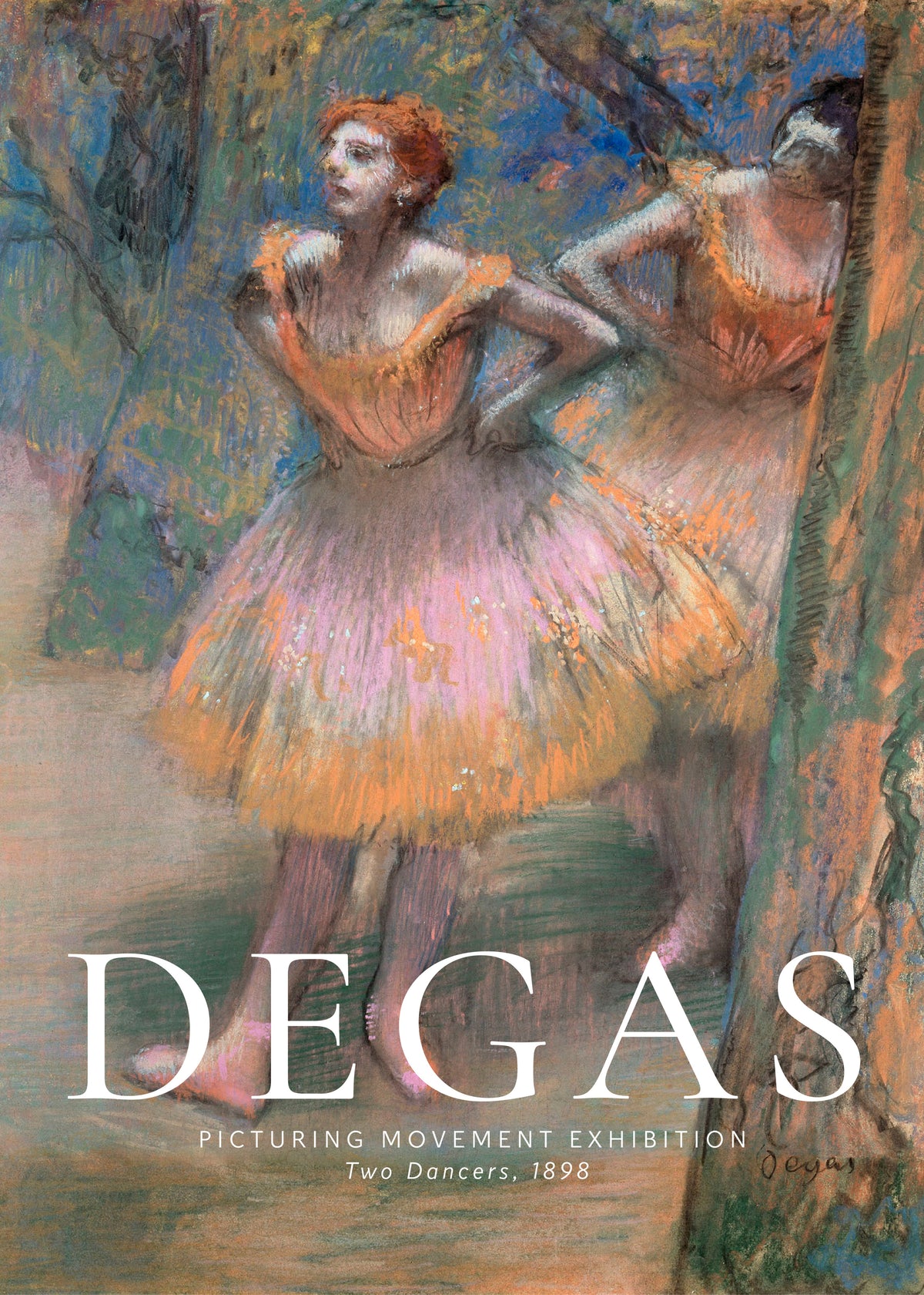 Edgar Degas Two Dancers - Unframed art print