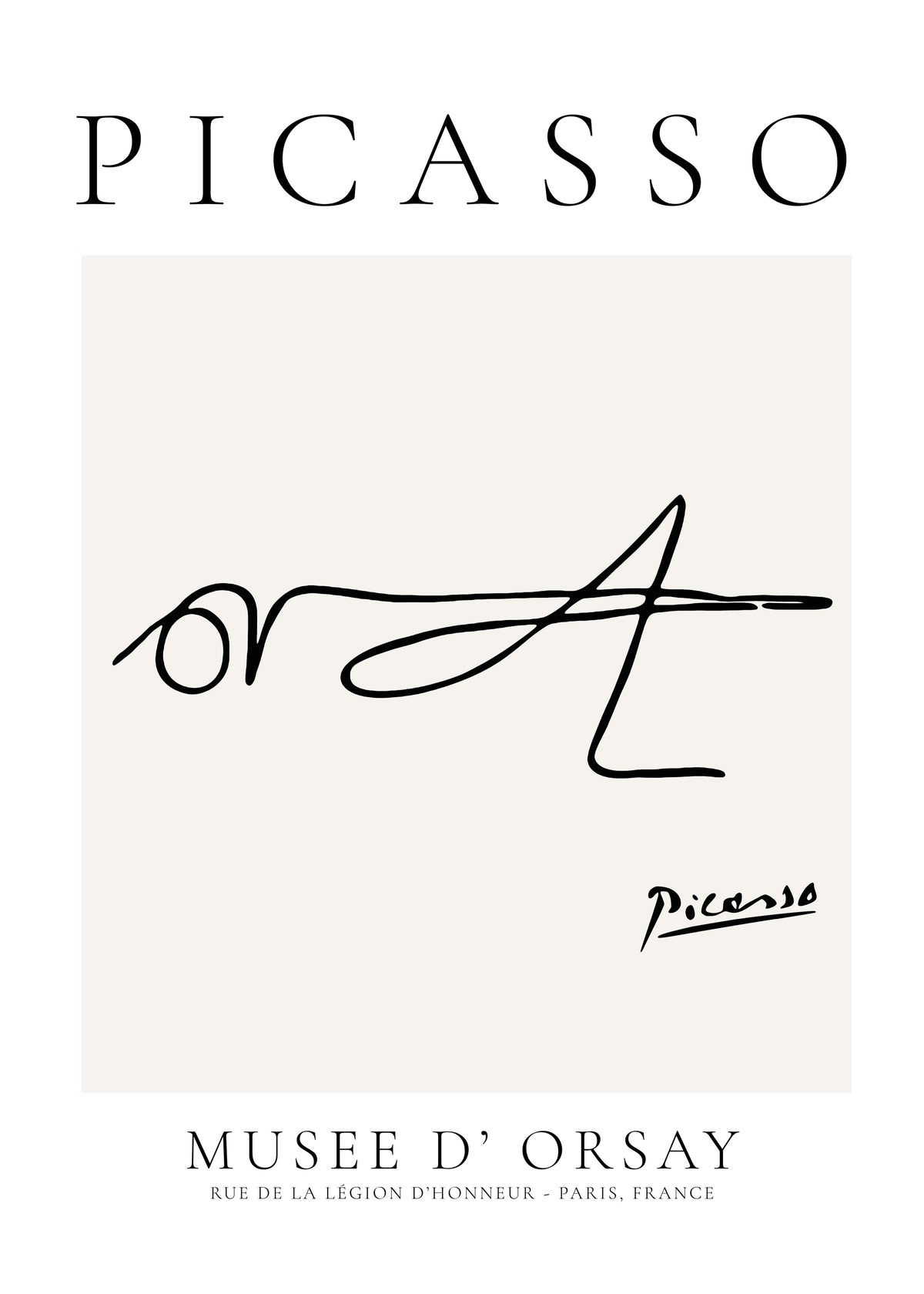 Pablo Picasso Animals Drawings Grasshopper - Unframed art print