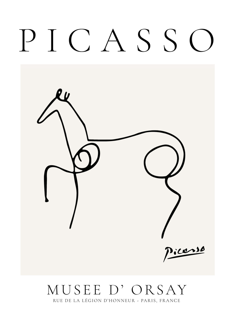 Pablo Picasso Animals Drawing Horse