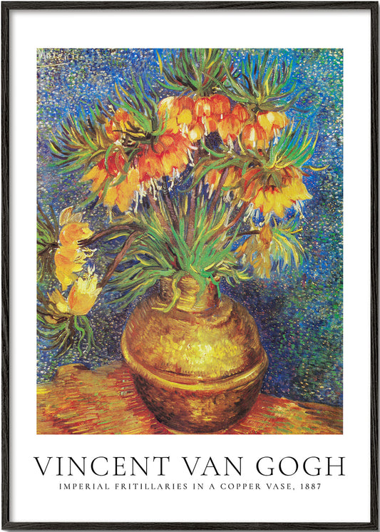 Vincent Van Gogh imperial fritillaries in a copper vase