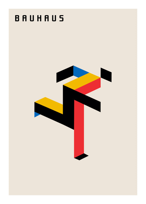 Bauhaus Running man - Unframed art print