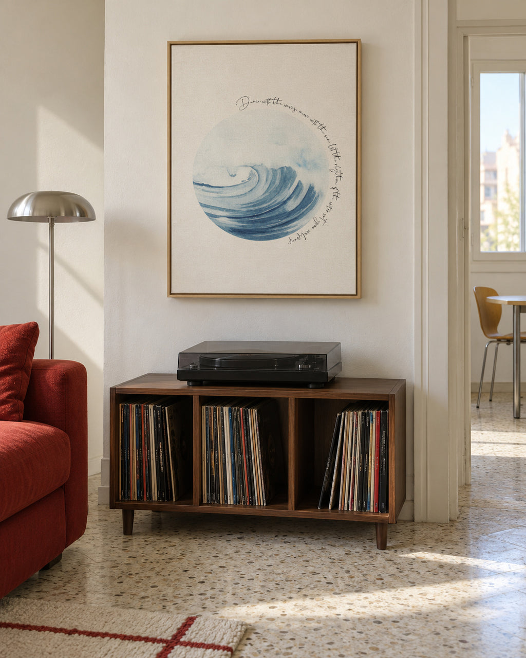 Inspirational Ocean Life Quotes - Framed canvas in an interior