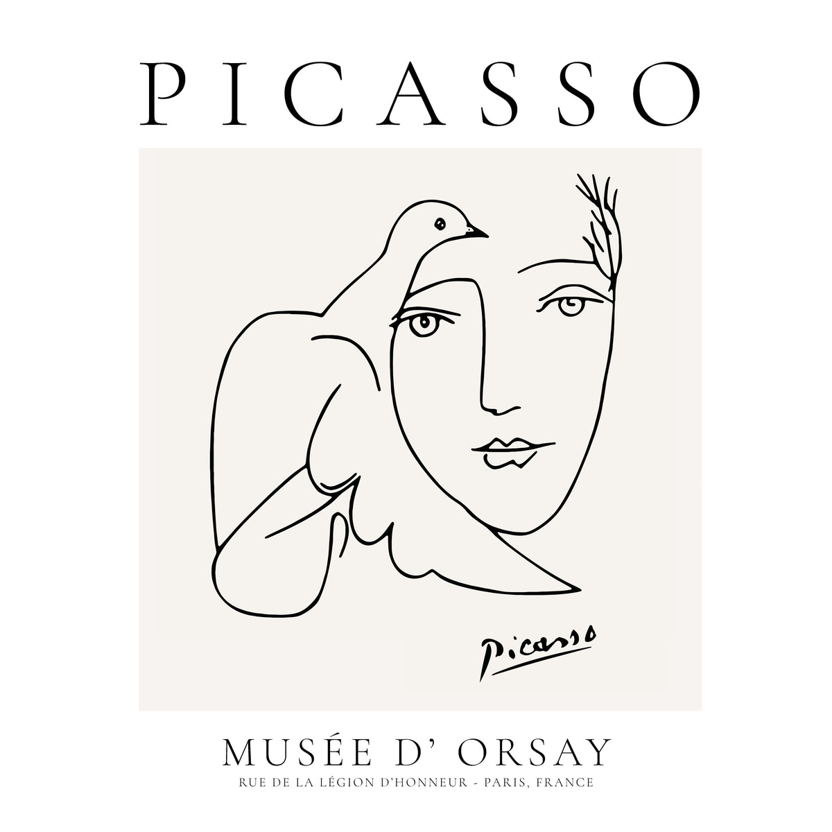 Pablo Picasso Dove Peace Women II - Unframed art print