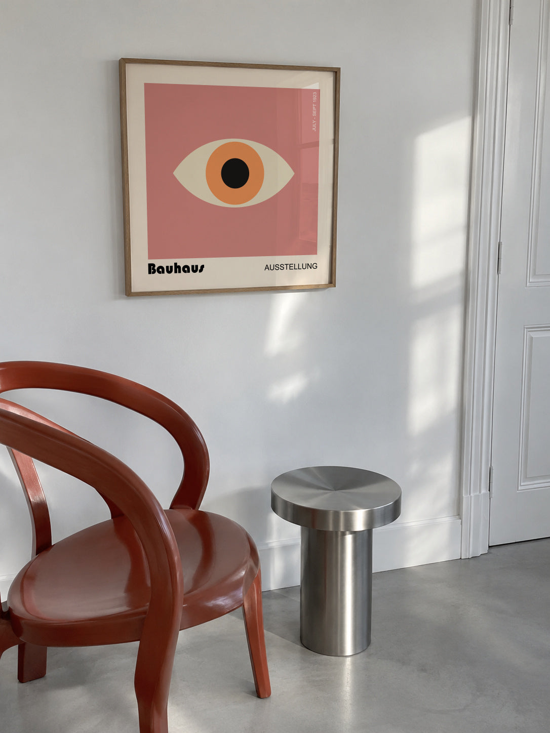 Bauhaus eye II - Framed poster in an interior