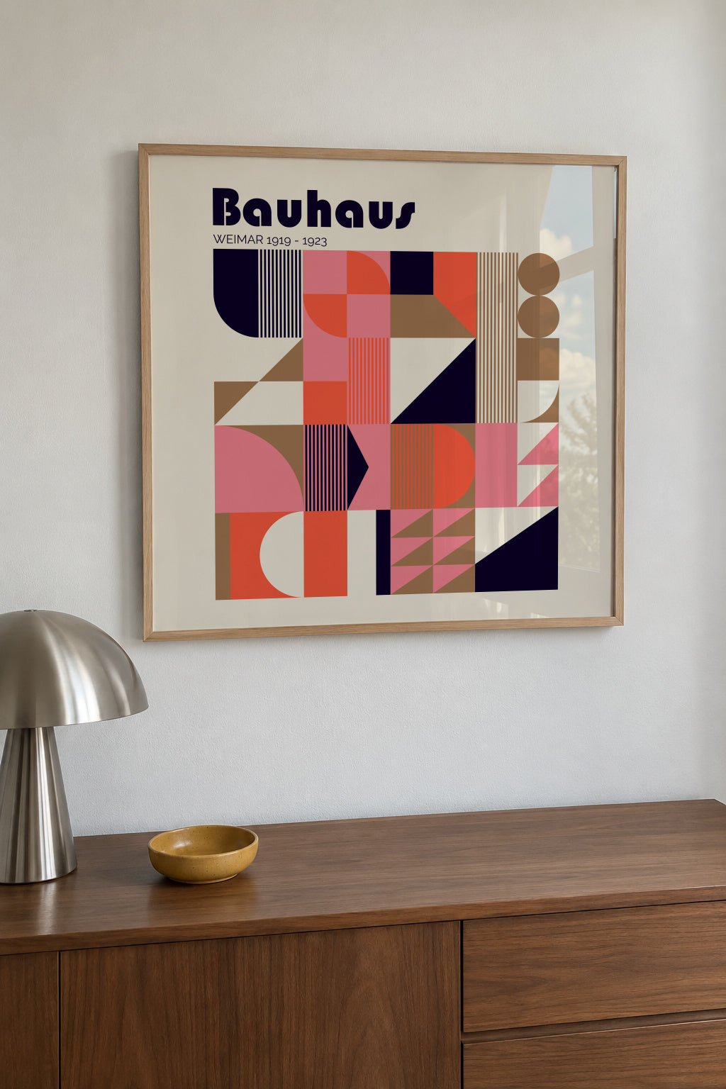 Bauhaus Weimar II - Framed poster in an interior