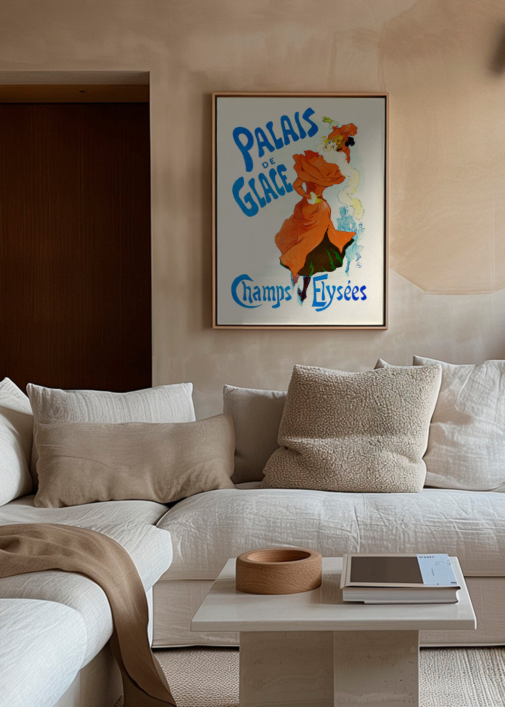 Vintage poster for the Palais de Glace ice skating rink, Champs-Elysees, Paris