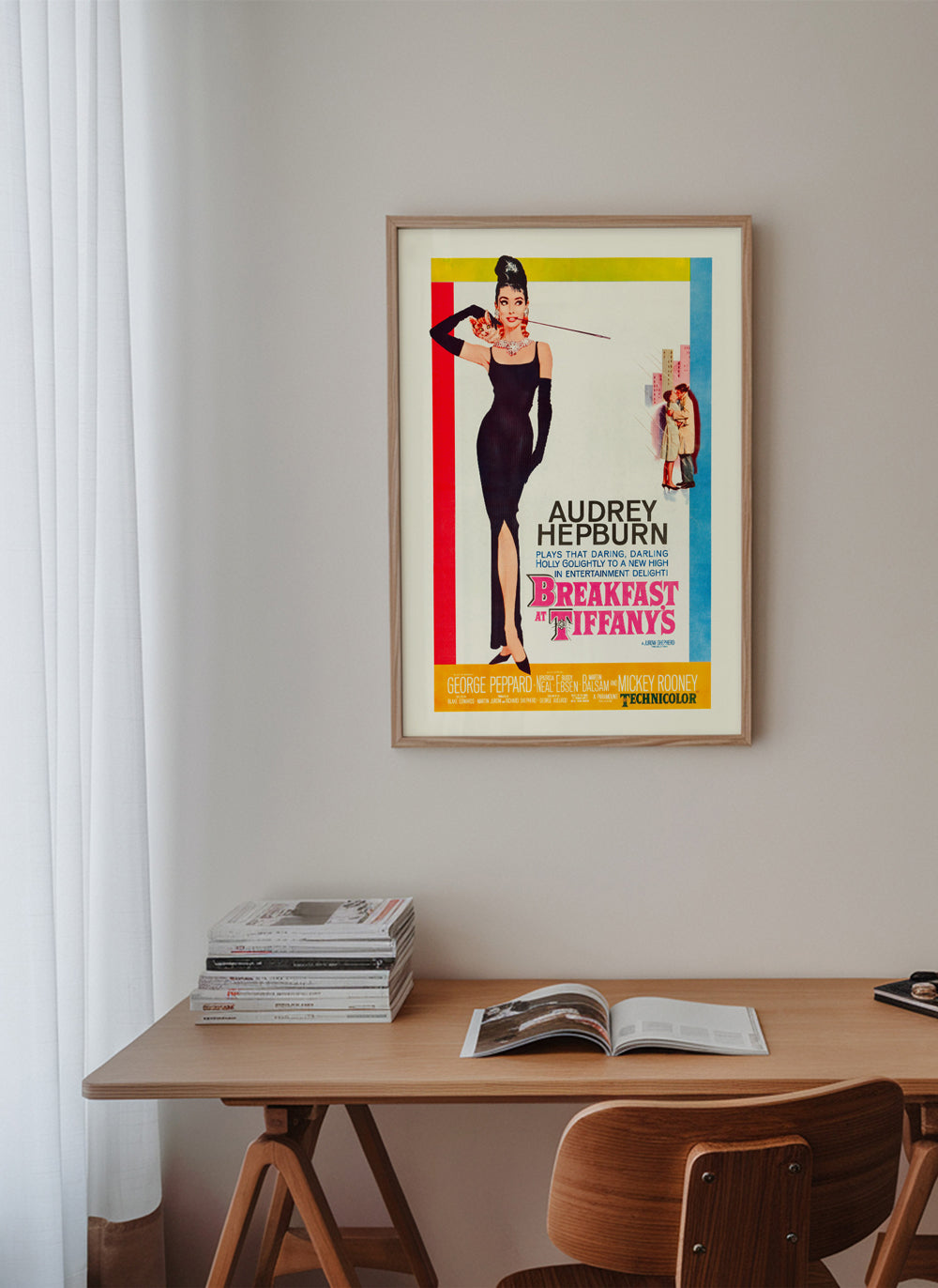 Audrey Hepburn Breakfast at Tiffanys 1961 film poster