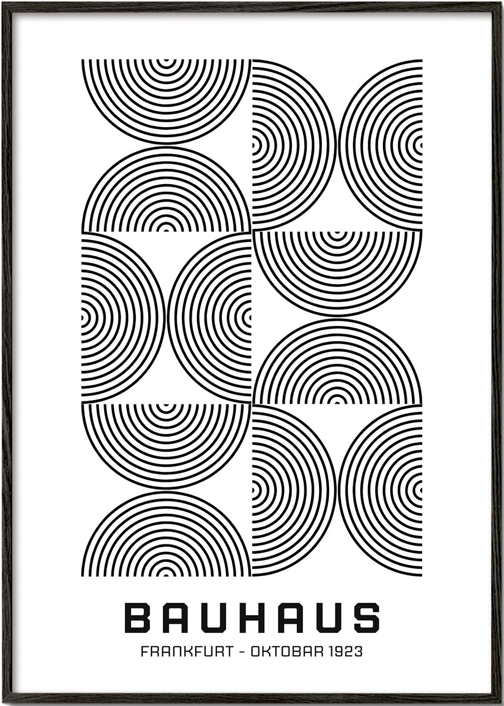 Bauhaus Black and White Exhibition Poster  1923