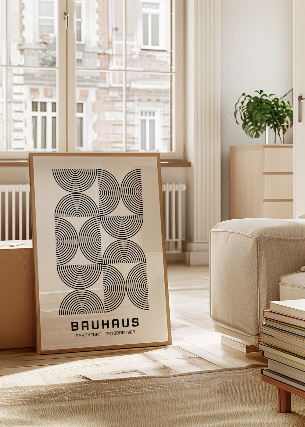 Bauhaus Black and White Exhibition Poster  1923