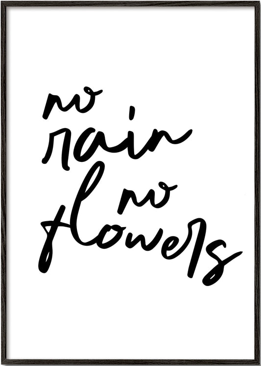 No Rain No Flowers Poster