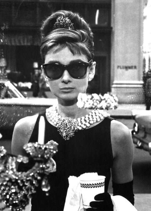 Audrey Hepburn in Breakfast at Tiffany vintage photograph. - Unframed art print