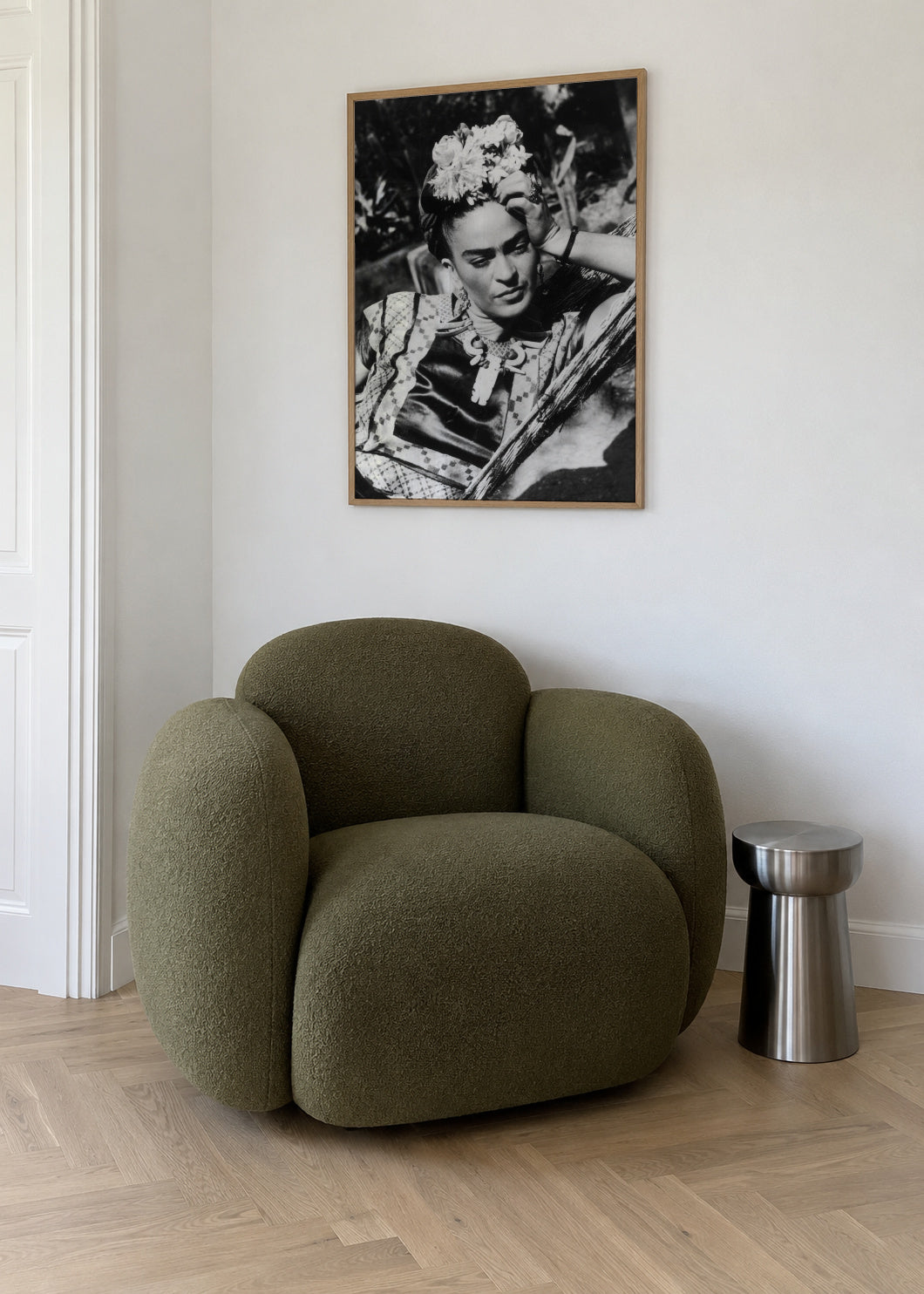 Frida Kahlo vintage photograph I - Framed poster in an interior