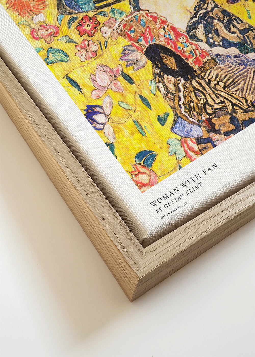 Woman with Fan by Gustav Klimt - Square