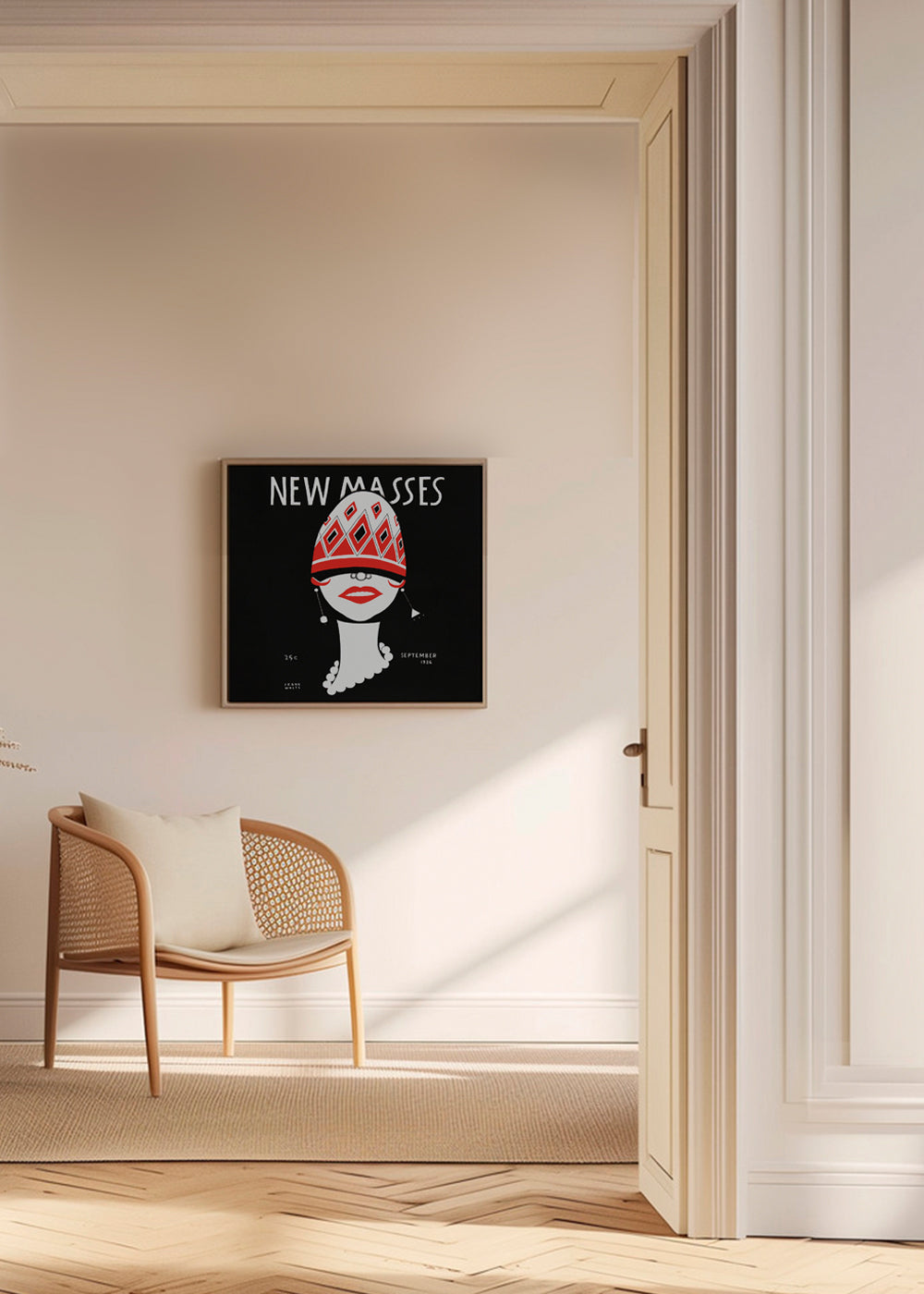 New Masses Vintage poster by Frank Walts - Square