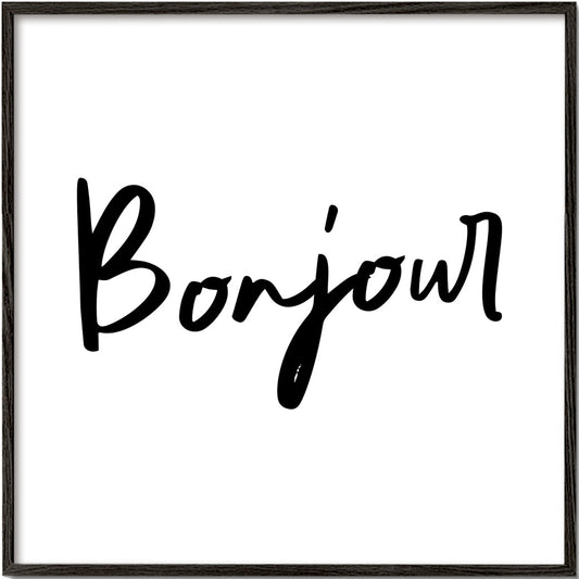 Bonjour Poster - Square