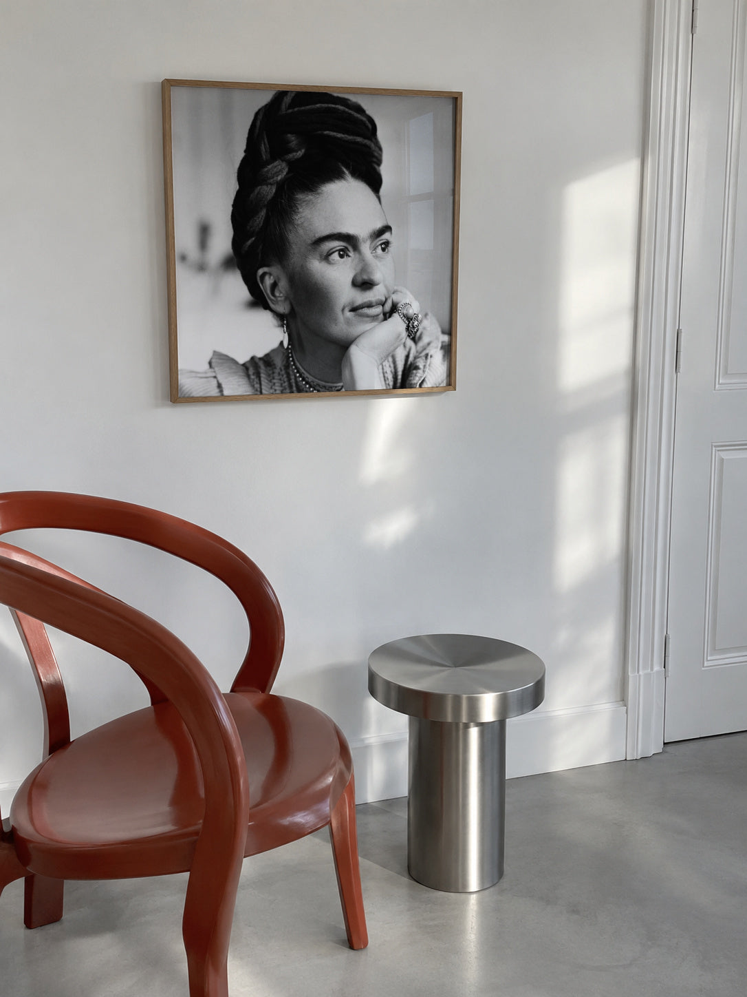 Frida Kahlo vintage photograph II - Square - Framed poster in an interior