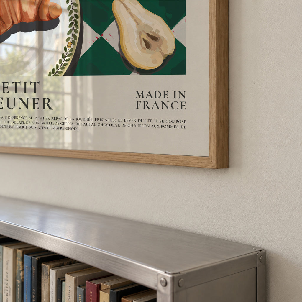 Le petit dejeuner , Made in France - Framed poster detail