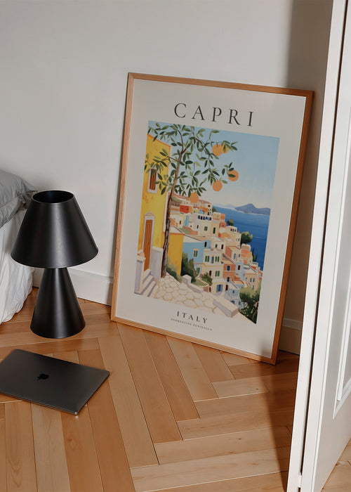 Capri, Italy - Framed poster in an interior