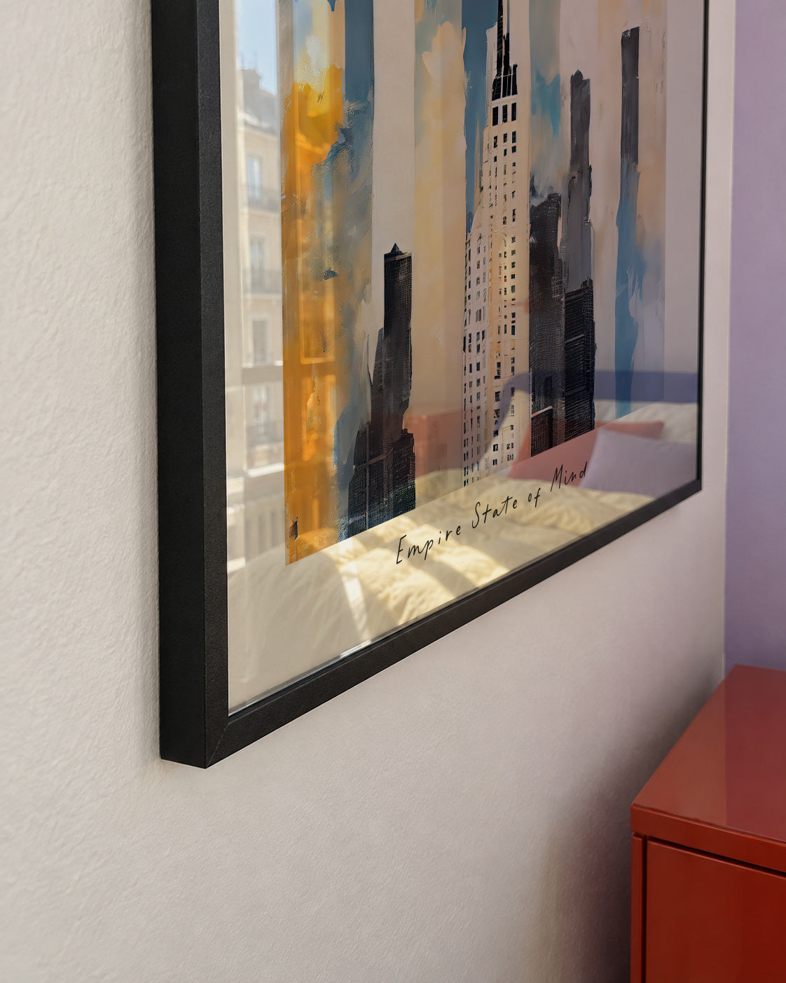New York, Empire State of Mind - Framed poster detail