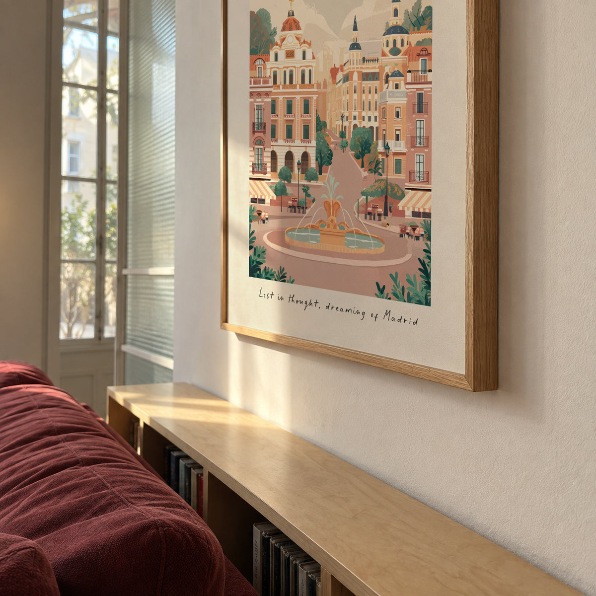 Madrid - Framed poster in an interior
