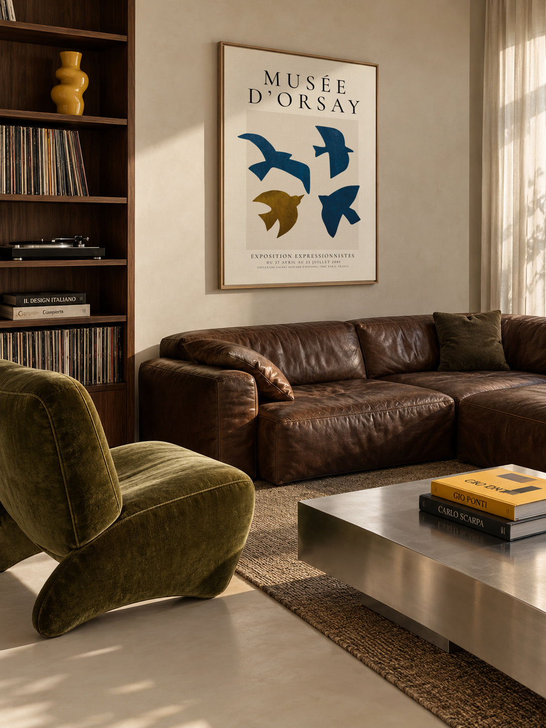 Musée d'Orsay Exhibition Poster - Framed canvas in an interior