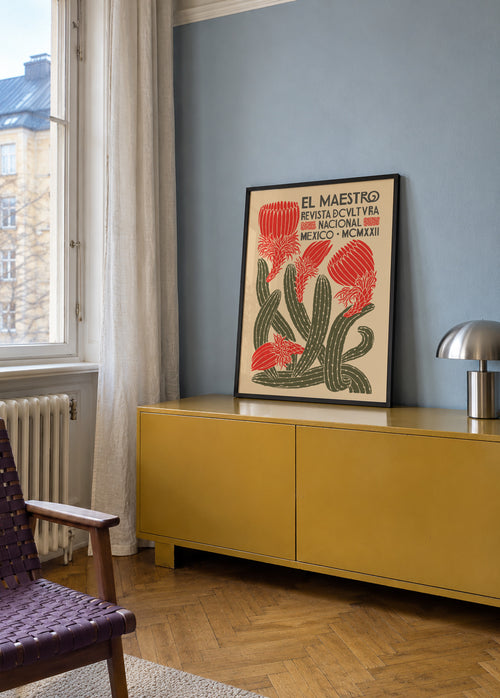 El Maestro, Revista Nacional Cactus poster - Poster en ambiente