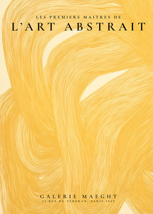 L’Art Abstrait, La Galerie Maeght Exhibition Poster - Unframed art print