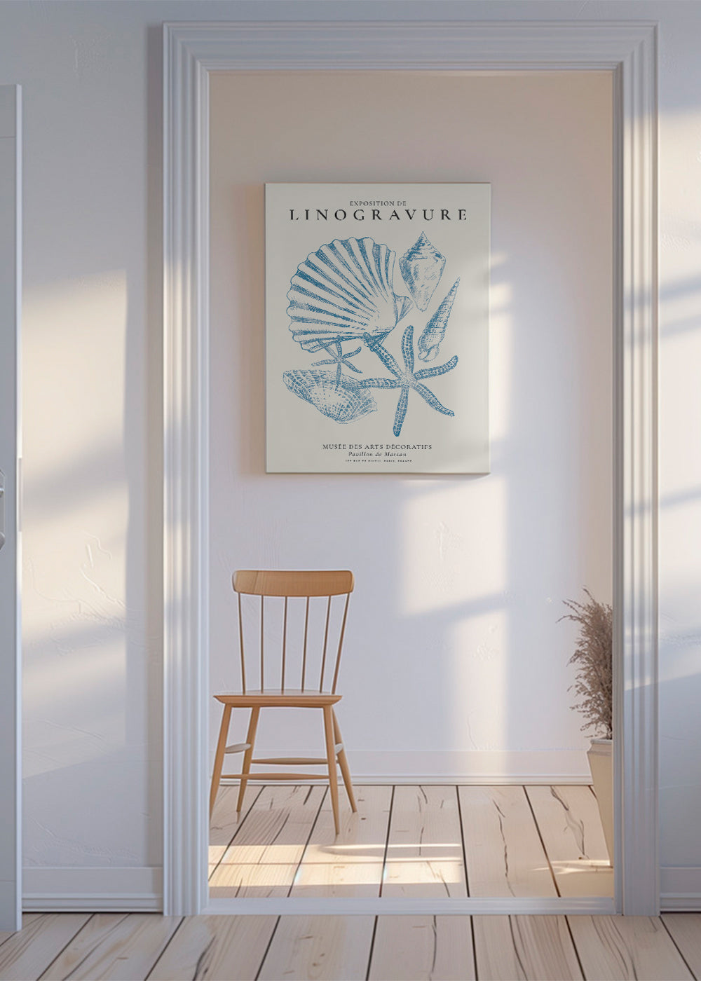Exposition de linogravure, Sealife (la vie marine)