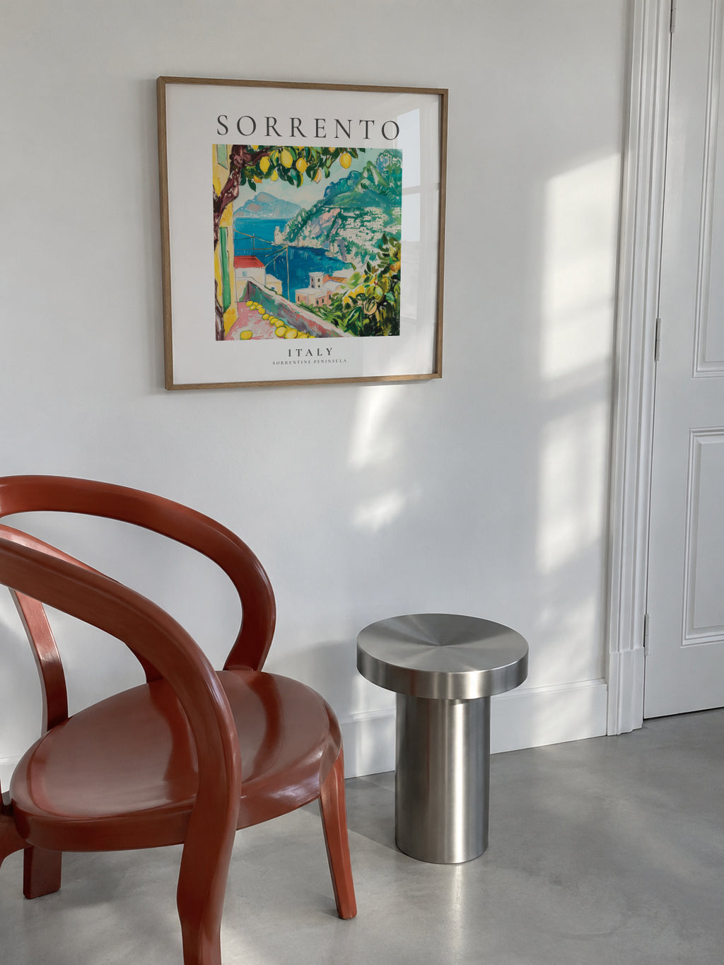 Sorrento, Italy - SQUARE - Framed poster in an interior