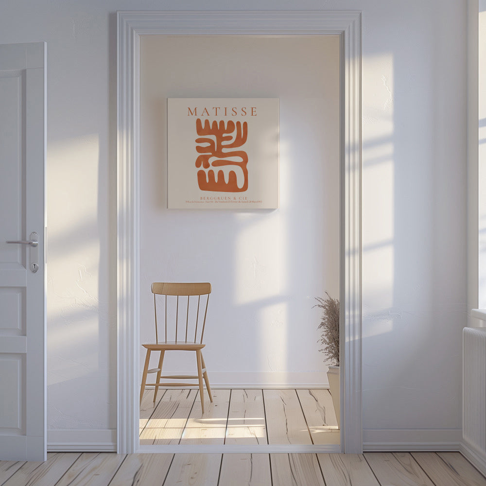 Henri Matisse, Berggruen and Cie III - SQUARE - Unframed canvas in an interior
