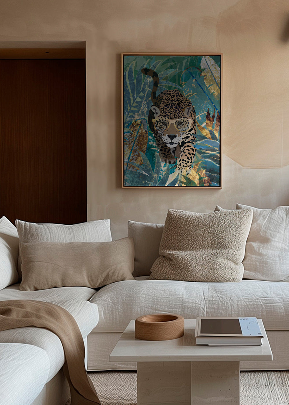 Curious jaguar in the jungle